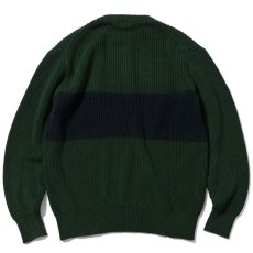 画像3: 2Tone Low Gauge Cotton Knit Sweater 2トーン ローゲージ ニット セーター (3)