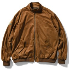 画像2: Faux Suede Harrington Jacket スウェード ハリントン スウィング トップ ジャケット (2)