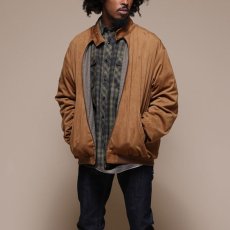 画像1: Faux Suede Harrington Jacket スウェード ハリントン スウィング トップ ジャケット (1)