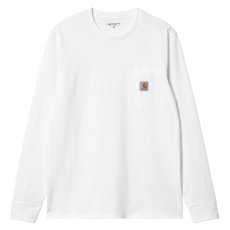 画像4: Logo Pocket L/S Tee ワンポイント ロゴ ポケット 長袖 Tシャツ (4)