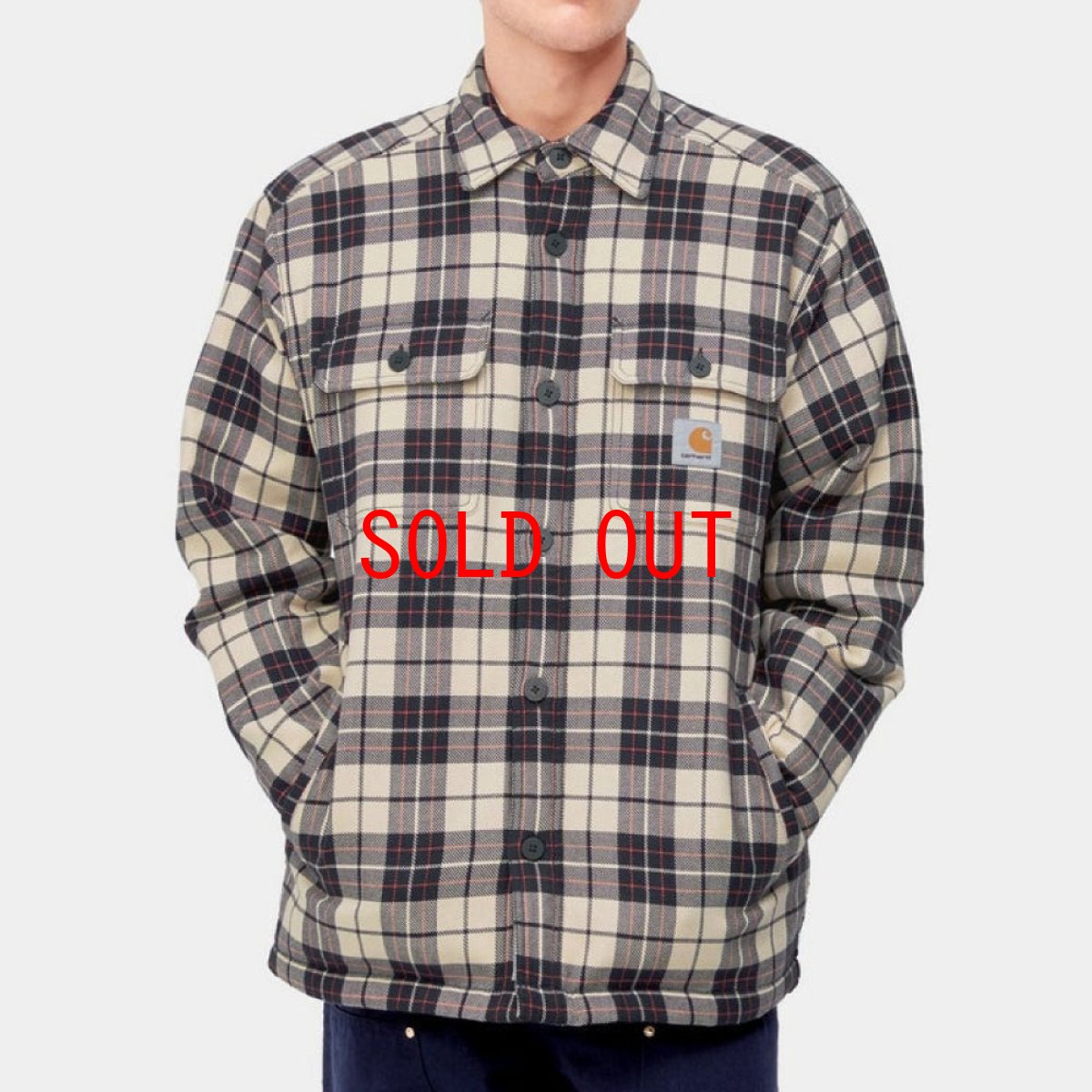 画像4: Arden Check Flannel Shirt Jacket BEG フランネル チェック 長袖 シャツ ジャケット (4)