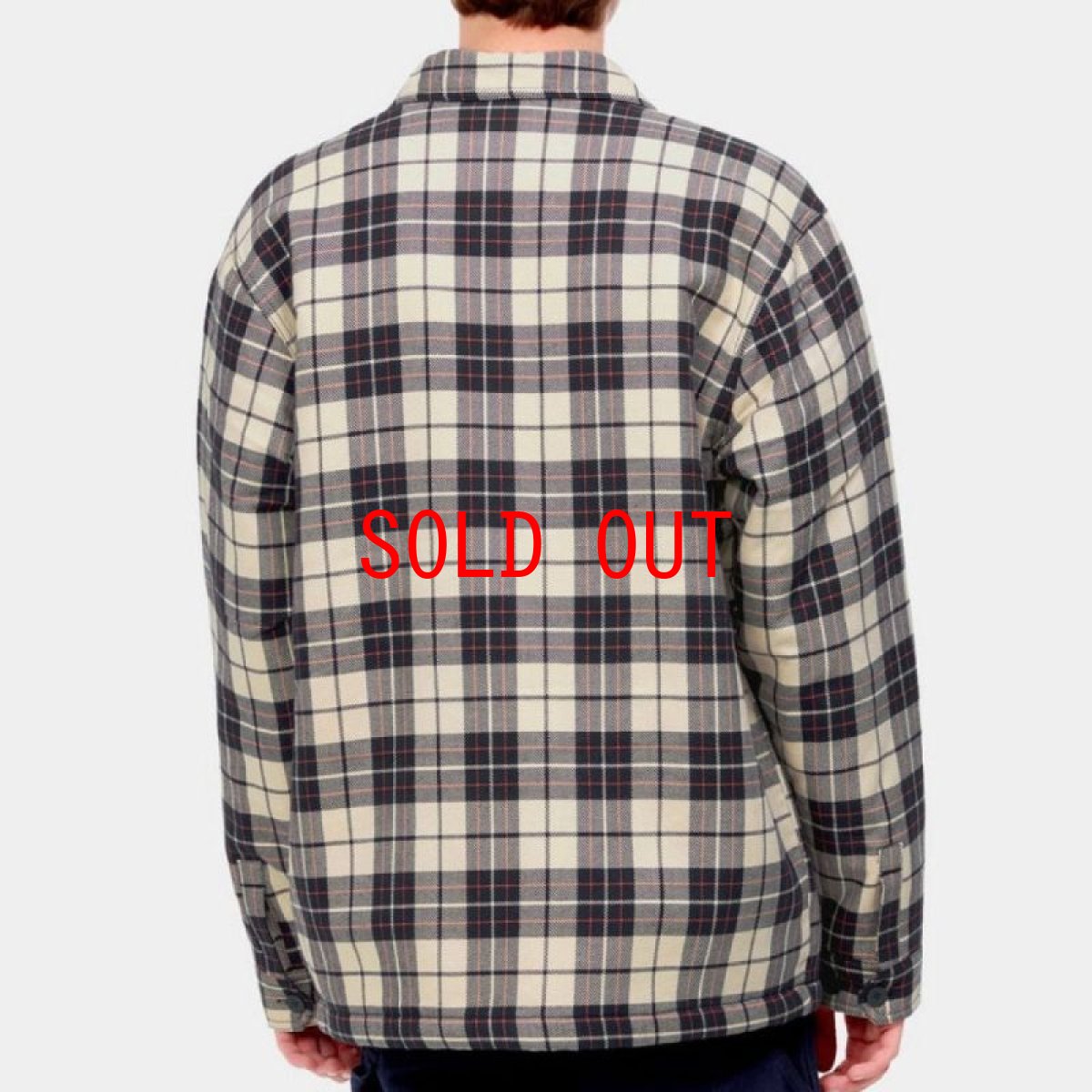 画像5: Arden Check Flannel Shirt Jacket BEG フランネル チェック 長袖 シャツ ジャケット (5)