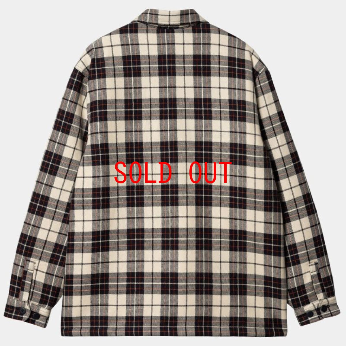 画像2: Arden Check Flannel Shirt Jacket BEG フランネル チェック 長袖 シャツ ジャケット (2)