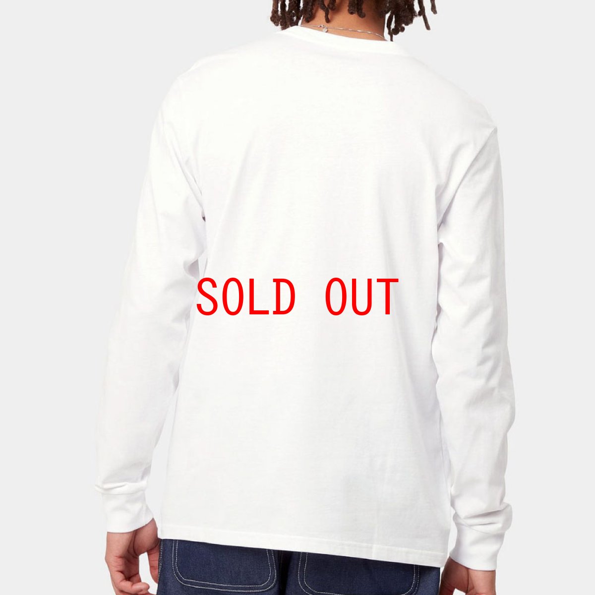 画像2: Logo Pocket L/S Tee ワンポイント ロゴ ポケット 長袖 Tシャツ (2)