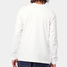 画像2: Logo Pocket L/S Tee ワンポイント ロゴ ポケット 長袖 Tシャツ (2)