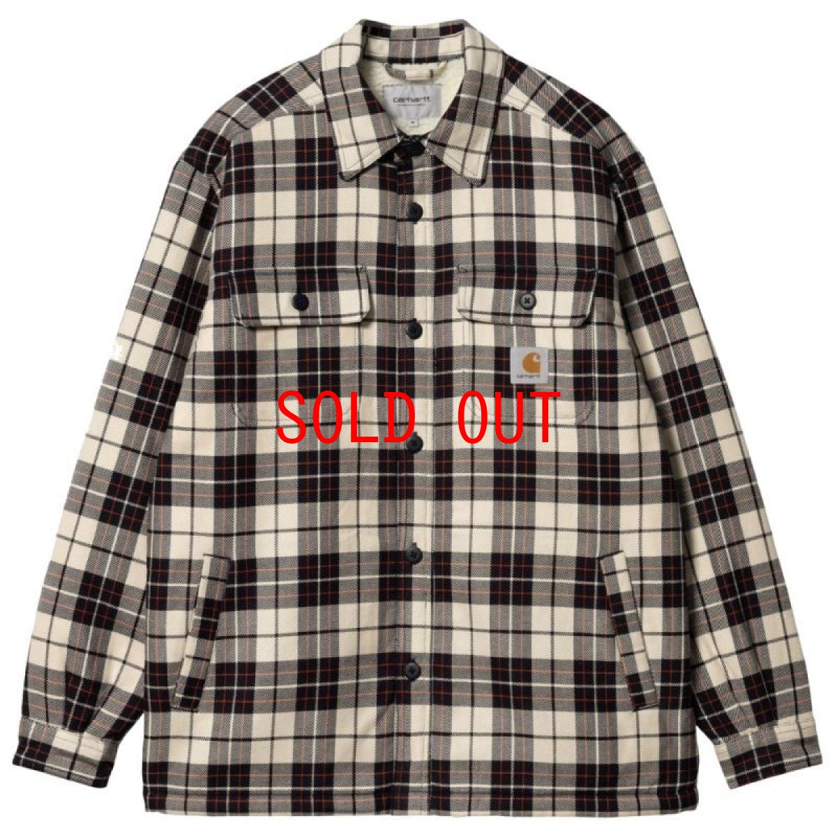 画像1: Arden Check Flannel Shirt Jacket BEG フランネル チェック 長袖 シャツ ジャケット (1)