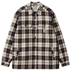 画像1: Arden Check Flannel Shirt Jacket BEG フランネル チェック 長袖 シャツ ジャケット (1)