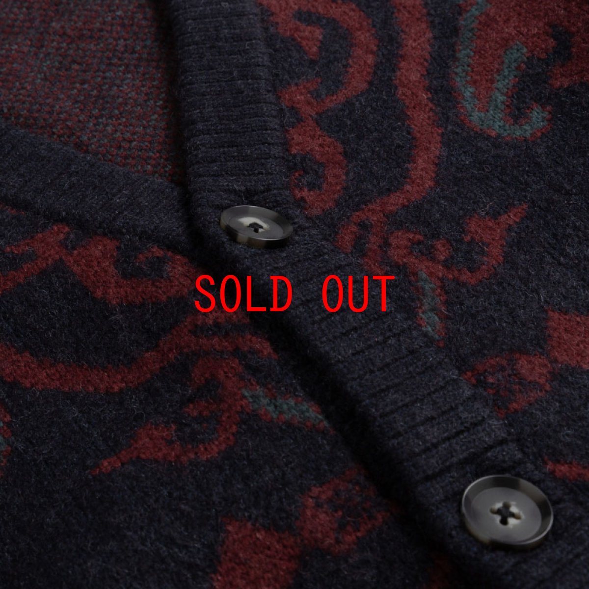 画像5: Verse Jacquard Cardigan バロック ジャカード バース カーディガン ニット セーター (5)