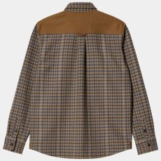 画像3: Asher L/S Flannel Check Shirt Jasper ツイード コットン ヘリンボーン フランネル チェック ボタンダウン 長袖 シャツ (3)