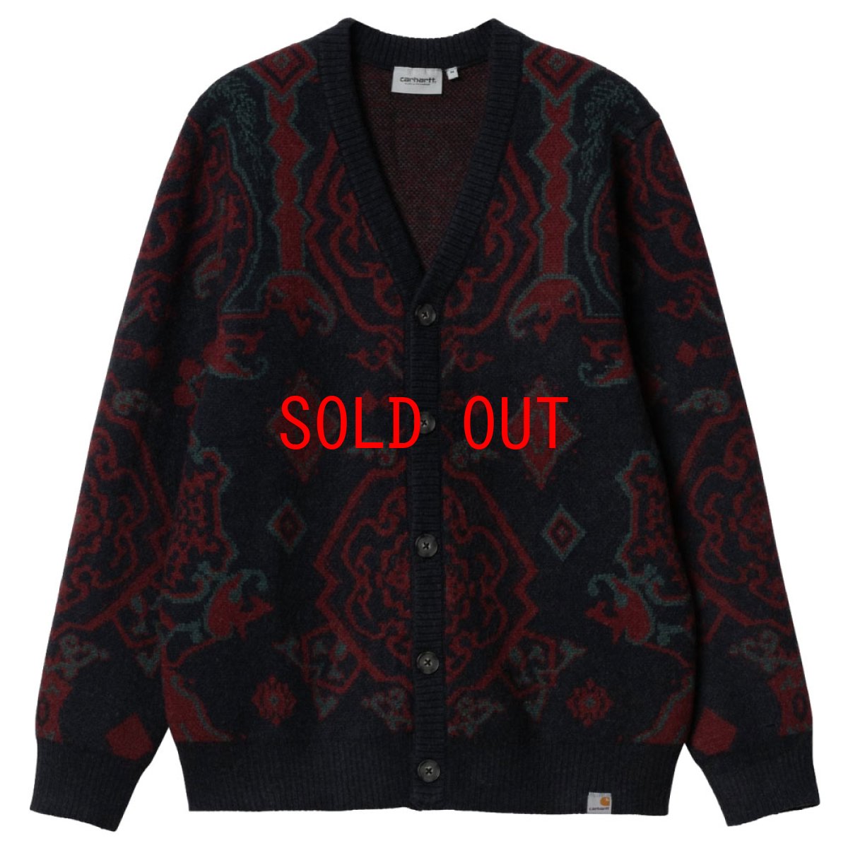 画像2: Verse Jacquard Cardigan バロック ジャカード バース カーディガン ニット セーター (2)