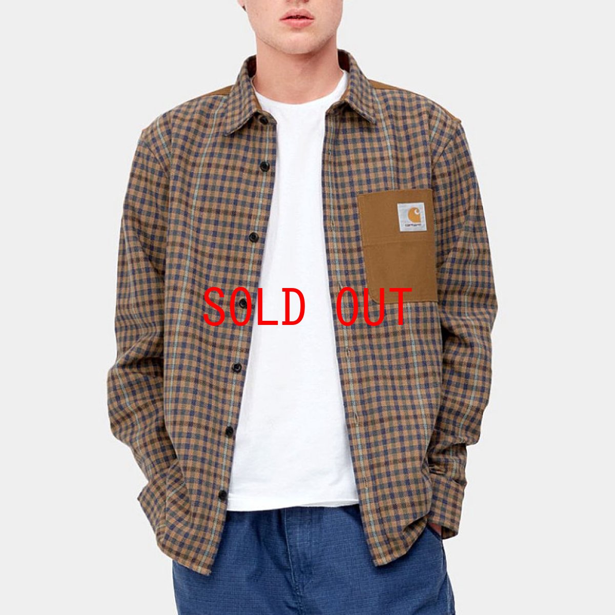 画像1: Asher L/S Flannel Check Shirt Jasper ツイード コットン ヘリンボーン フランネル チェック ボタンダウン 長袖 シャツ (1)