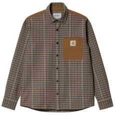 画像2: Asher L/S Flannel Check Shirt Jasper ツイード コットン ヘリンボーン フランネル チェック ボタンダウン 長袖 シャツ (2)