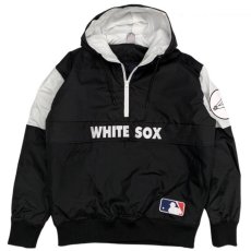 画像2: X Chicago White Sox Pullover Nylon Hooded Jacket シカゴ ホワイト ソックス ハーフジップ ナイロン プルオーバー ジャケット MLB 公式 Official  (2)