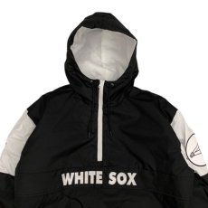 画像4: X Chicago White Sox Pullover Nylon Hooded Jacket シカゴ ホワイト ソックス ハーフジップ ナイロン プルオーバー ジャケット MLB 公式 Official  (4)