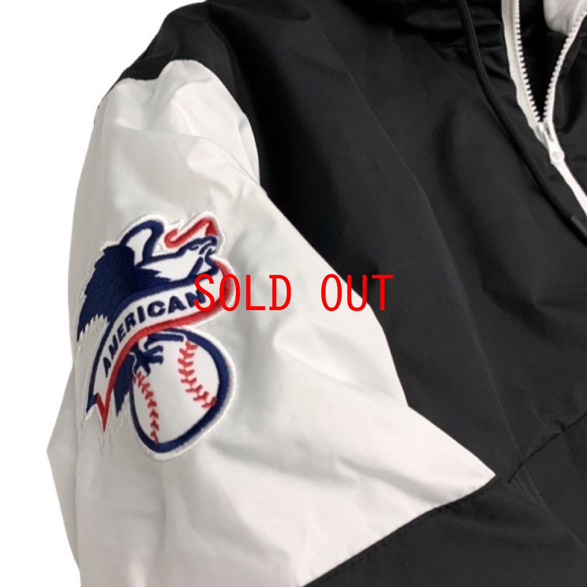 画像5: X Chicago White Sox Pullover Nylon Hooded Jacket シカゴ ホワイト ソックス ハーフジップ ナイロン プルオーバー ジャケット MLB 公式 Official  (5)