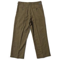 画像3: Wool Pleated Trousers Pants ネップツィード センタープレス スラックス トラウザー パンツ (3)