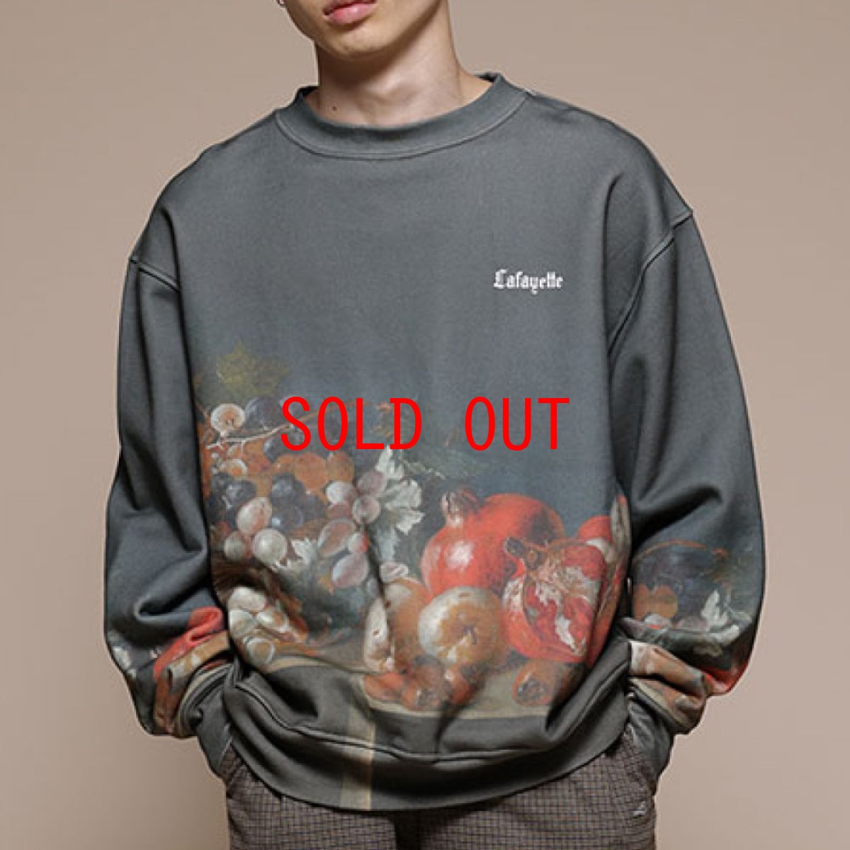 画像1: × Prado Museum Still Life With Grapes And Pomegranates Crewneck Sweat プラド ミュージアム クルーネック スウェット (1)