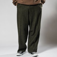 画像7: Wool Pleated Trousers Pants ネップツィード センタープレス スラックス トラウザー パンツ (7)