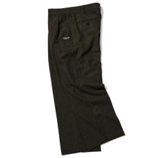 画像8: Wool Pleated Trousers Pants ネップツィード センタープレス スラックス トラウザー パンツ (8)