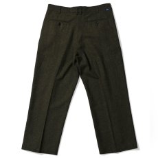 画像3: Wool Pleated Trousers Pants ネップツィード センタープレス スラックス トラウザー パンツ (3)