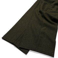 画像9: Wool Pleated Trousers Pants ネップツィード センタープレス スラックス トラウザー パンツ (9)