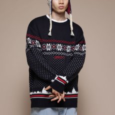 画像1: City Scape Knit Sweater New York シティー スケープ ノルディック ニット セーター (1)