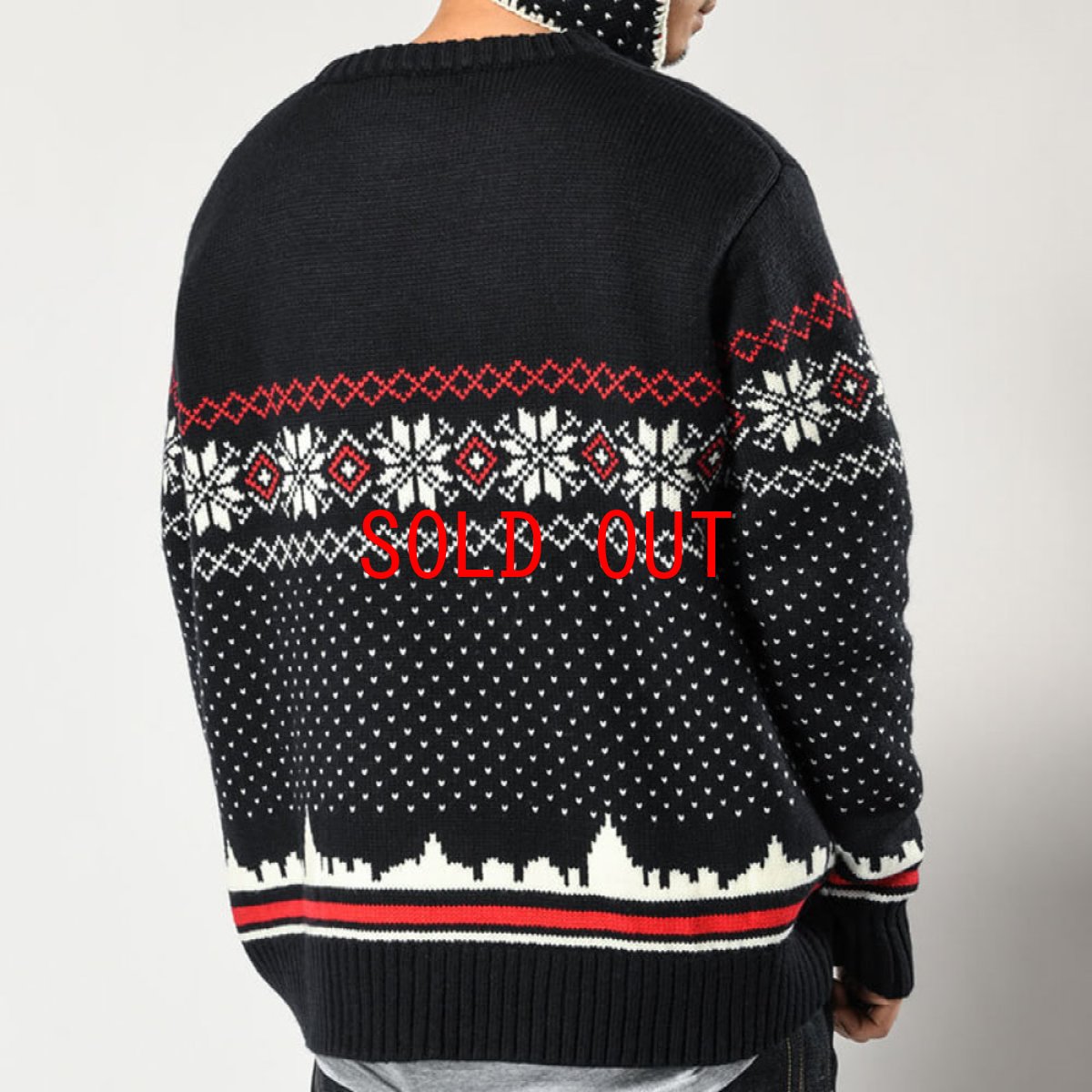 画像4: City Scape Knit Sweater New York シティー スケープ ノルディック ニット セーター (4)