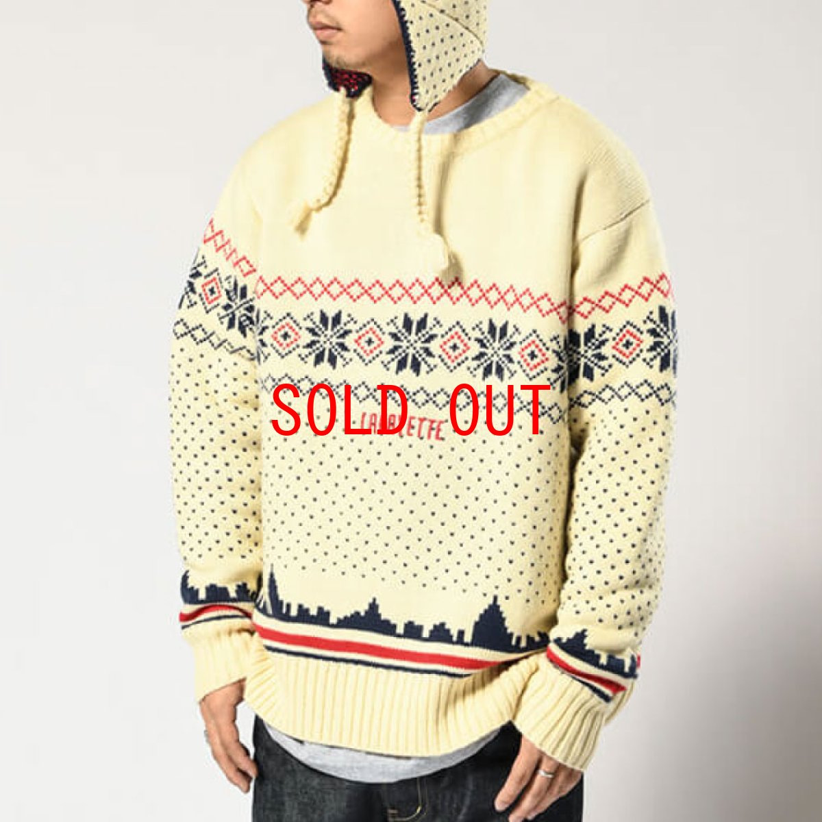 画像4: City Scape Knit Sweater New York シティー スケープ ノルディック ニット セーター (4)