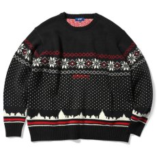 画像2: City Scape Knit Sweater New York シティー スケープ ノルディック ニット セーター (2)