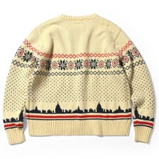 画像2: City Scape Knit Sweater New York シティー スケープ ノルディック ニット セーター (2)