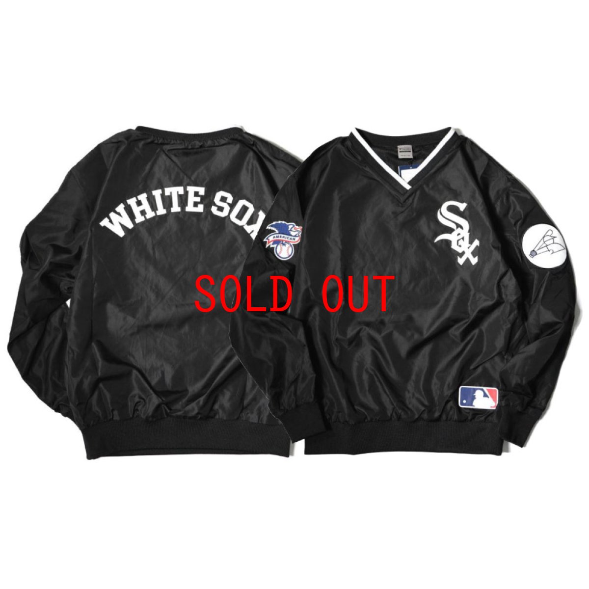 画像1: X Chicago White Sox Pullover Nylon Jacket シカゴ ホワイト ソックス ナイロン プルオーバー ジャケット MLB 公式 Official  (1)