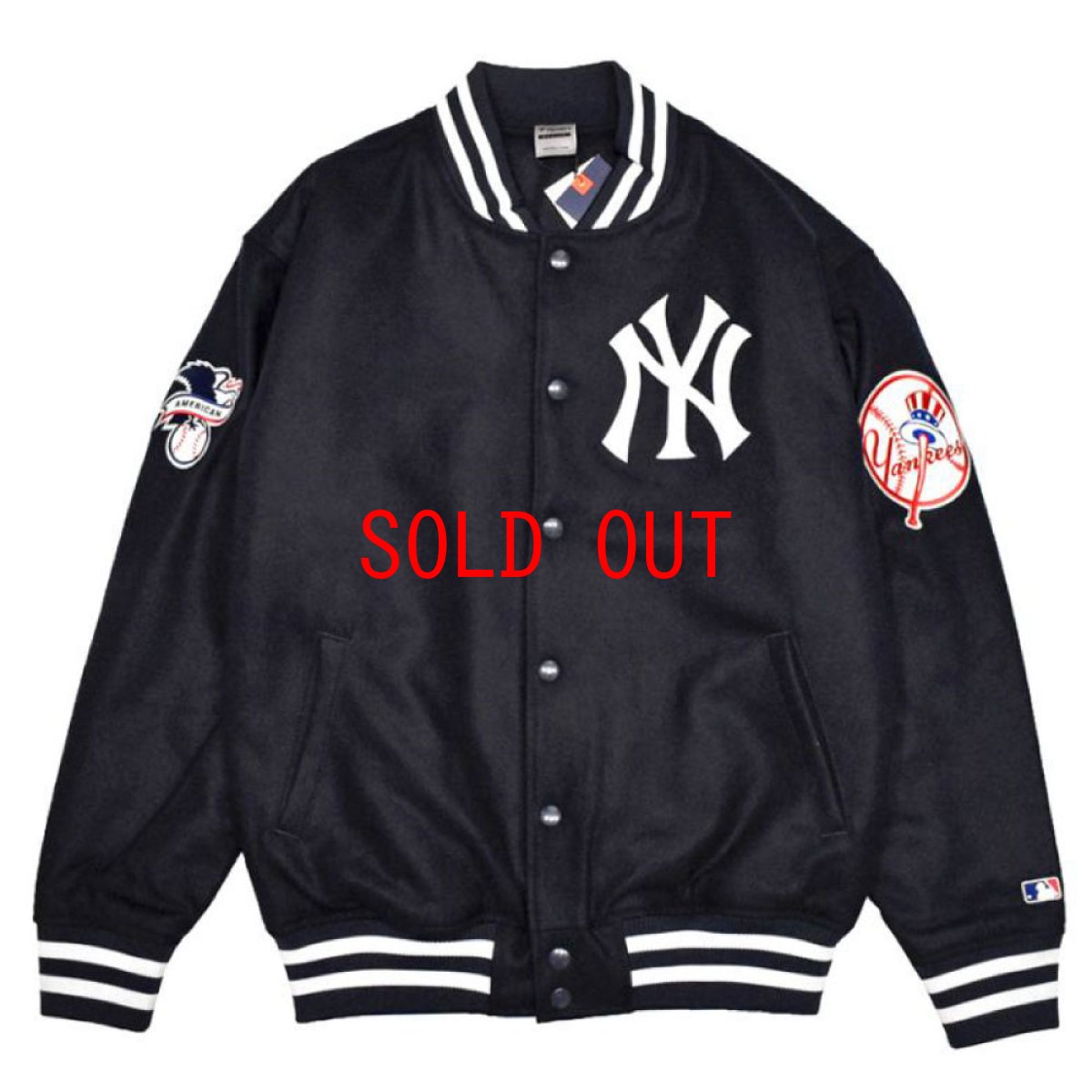 画像1: X New York Yankees Stadium Wool Jacket ニューヨーク ヤンキース スタジアム ジャケット MLB 公式 Official  (1)