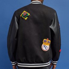 画像5: NLBM All Teams Multi Patched Varsity Jacket ニグロリーグ オフィシャル スタジアム ジャケット スタジャン (5)