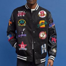 画像4: NLBM All Teams Multi Patched Varsity Jacket ニグロリーグ オフィシャル スタジアム ジャケット スタジャン (4)