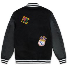 画像3: NLBM All Teams Multi Patched Varsity Jacket ニグロリーグ オフィシャル スタジアム ジャケット スタジャン (3)