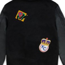 画像7: NLBM All Teams Multi Patched Varsity Jacket ニグロリーグ オフィシャル スタジアム ジャケット スタジャン (7)