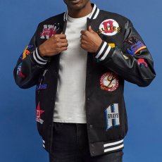 画像14: NLBM All Teams Multi Patched Varsity Jacket ニグロリーグ オフィシャル スタジアム ジャケット スタジャン (14)