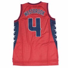 画像3: Russel Westbrook Olympians Basketball Mesh Game Jersey ラッセル ウェストブルック メッシュ ジャージ ゲーム シャツ 復刻 (3)