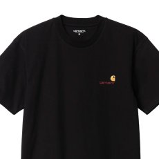 画像4: American Script S/S Tee ワンポイント ロゴ 半袖 Tシャツ Black ブラック (4)