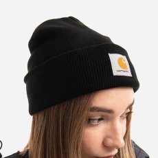 画像10: Short Watch Hat Beanie Logo Patch Knit Cap ショート ビーニー (10)