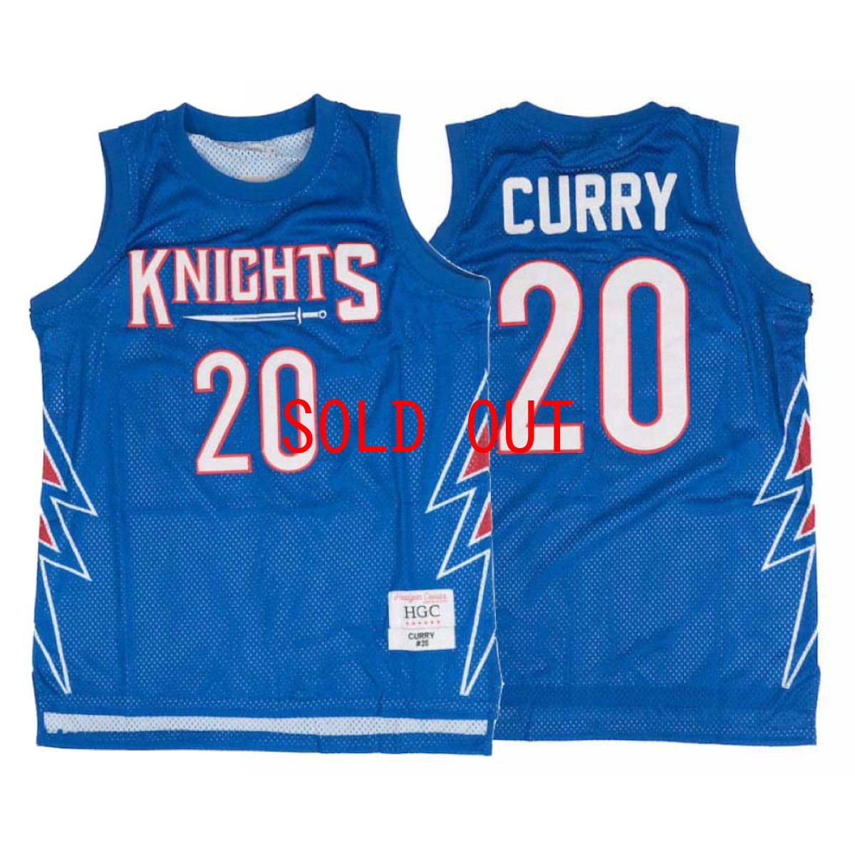 画像1: Stephen Curry Knights Basketball Mesh Game Jersey ステフィン カリー カレッジ メッシュ ジャージ ゲーム シャツ 復刻 (1)