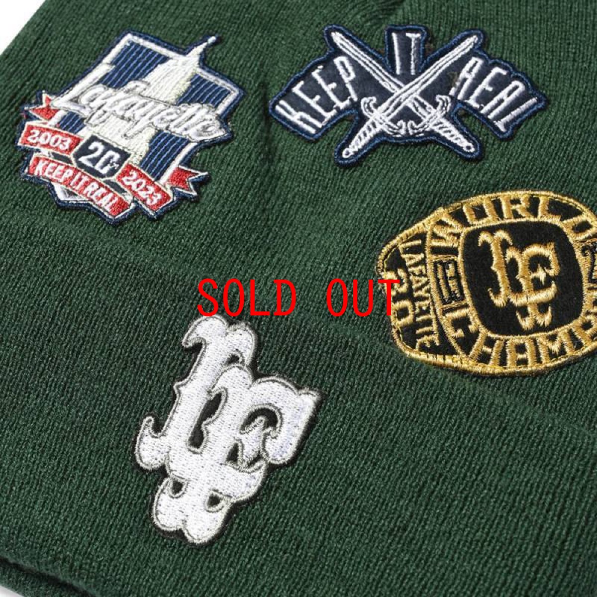 画像8: All Over Emblem Long Beanie ロング ワッペン ビーニー 帽子 (8)