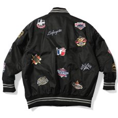 画像3: All Over Emblem Satin Varsity Jacket エンブレム サテン スタジャン スタジアム ジャケット (3)