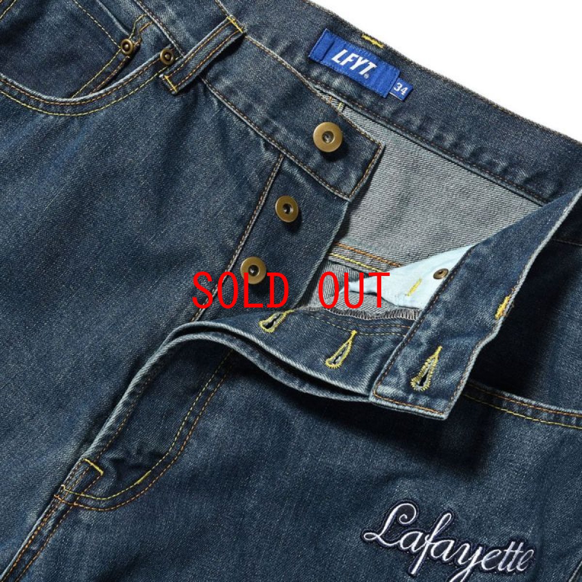 画像8: All Over Emblem Denim Pants Baggie Fit バギー フィット デニム パンツ (8)