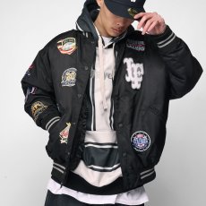 画像5: All Over Emblem Satin Varsity Jacket エンブレム サテン スタジャン スタジアム ジャケット (5)