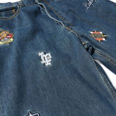 画像11: All Over Emblem Denim Pants Baggie Fit バギー フィット デニム パンツ (11)