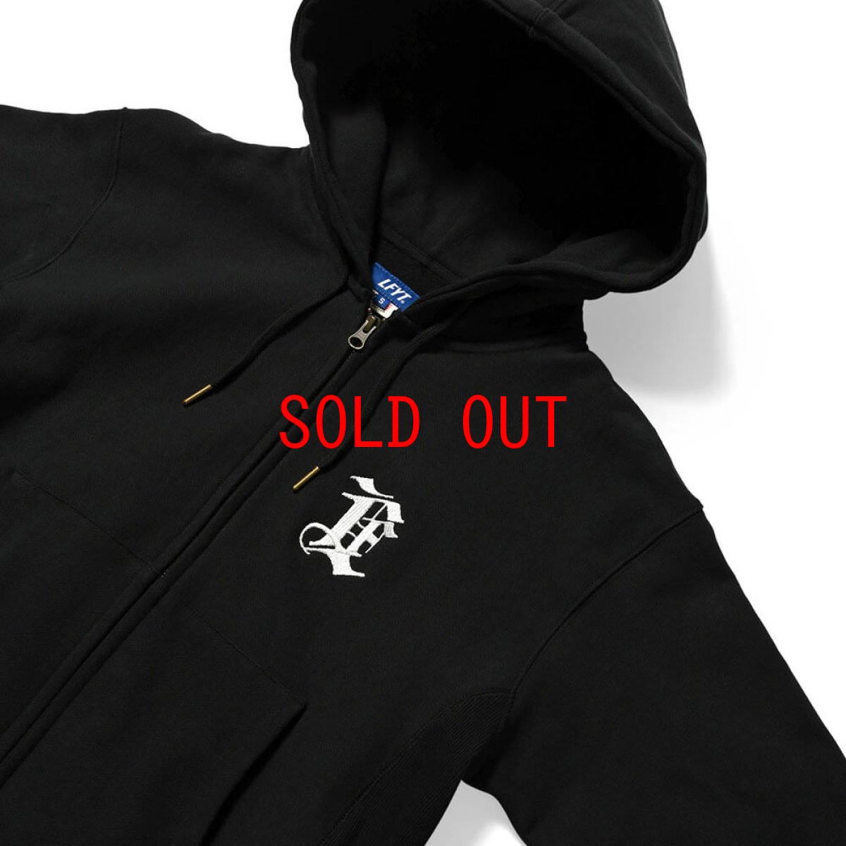 画像4: Monogram LF Logo US Cotton Full Zip Hoodie スウェット ロゴ ジップ アップ パーカー (4)