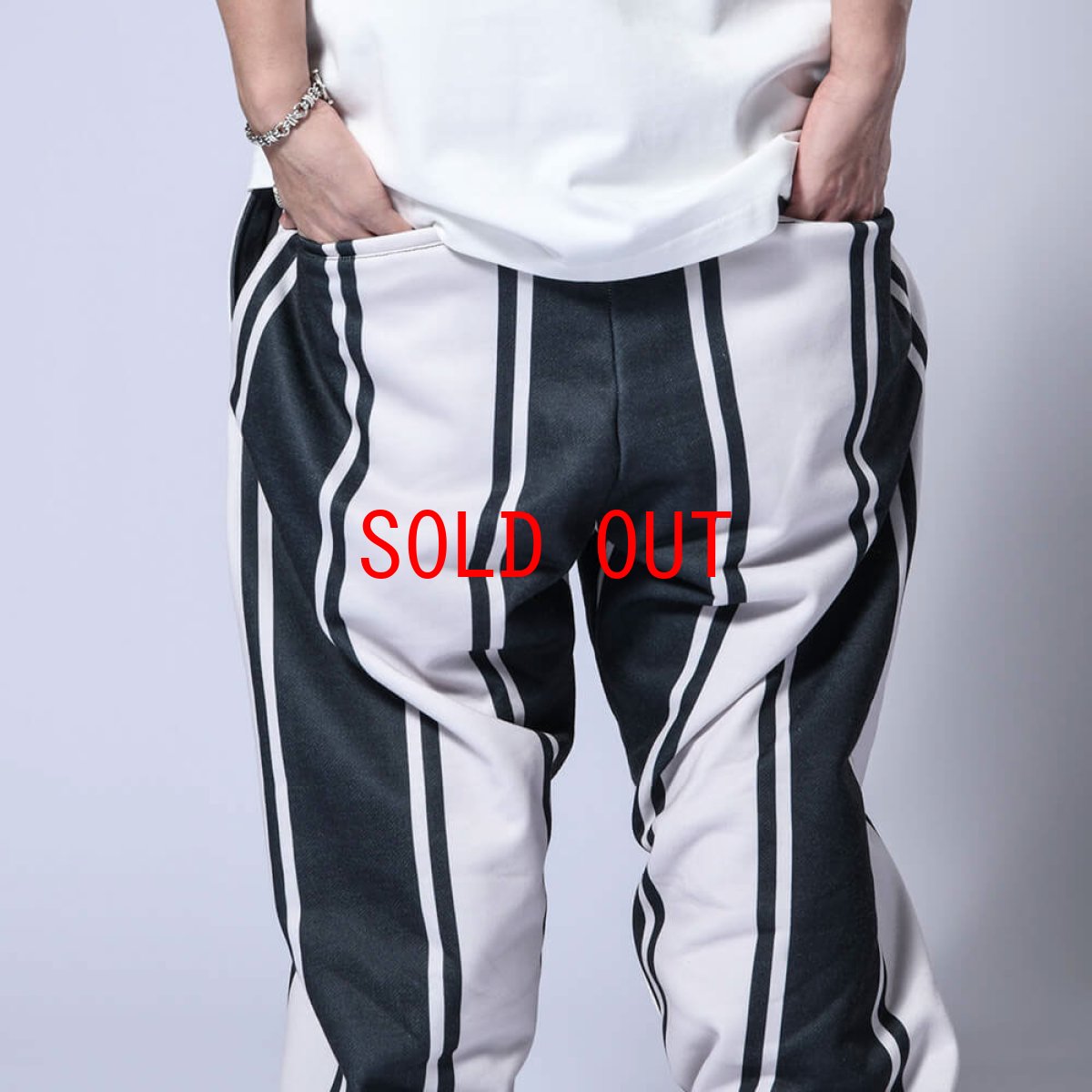 画像7: Mexican Stripe Sweat Pants WHT ストライプ スウェット パンツ (7)