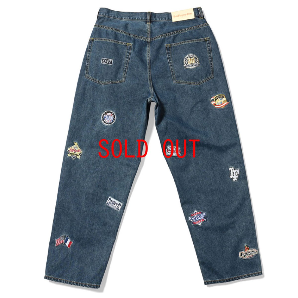 画像5: All Over Emblem Denim Pants Baggie Fit バギー フィット デニム パンツ (5)