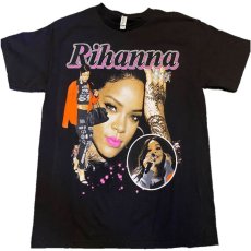 画像4: Music S/S Tee Rihanna Black オフィシャル リアーナ フォト Tシャツ Official (4)